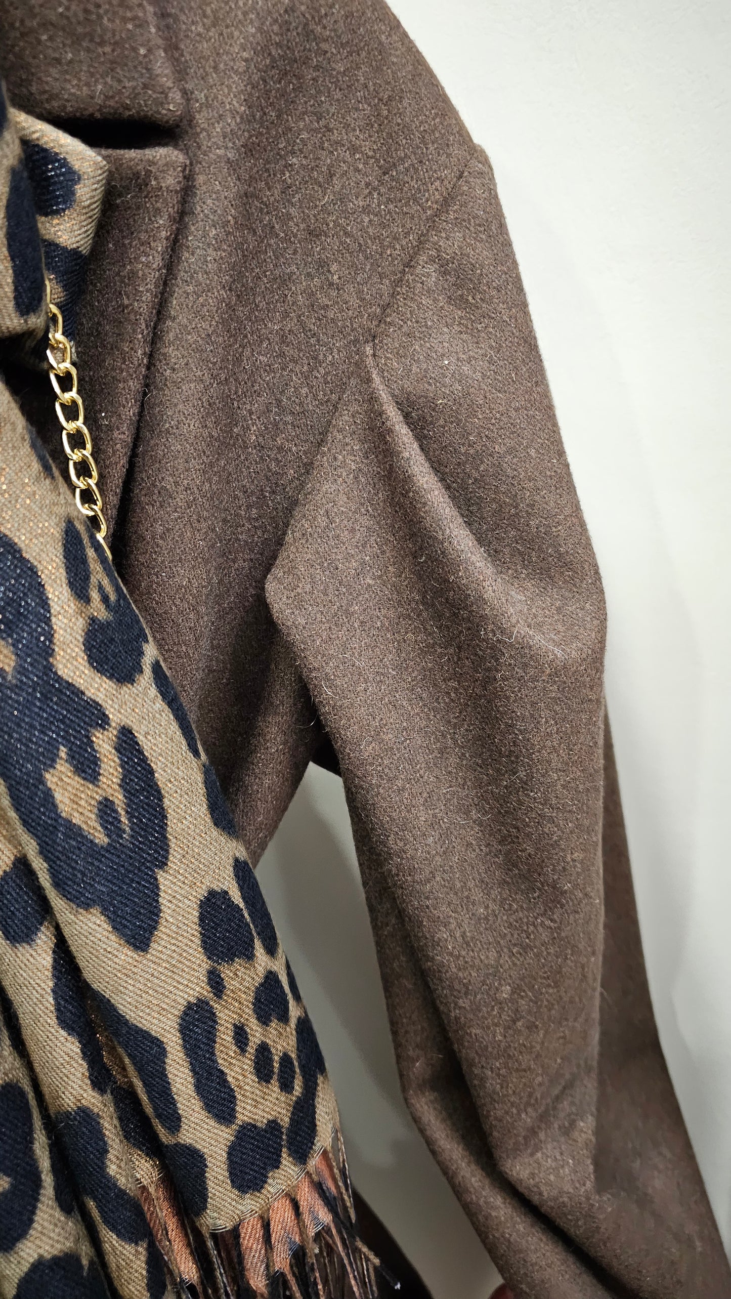 Abrigo marrón de lana