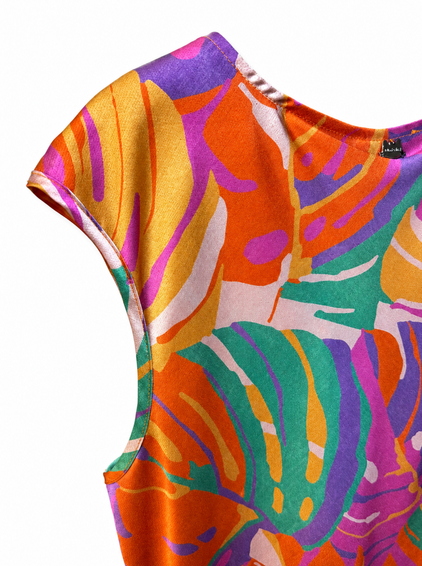 Blusa Tropical Satinada “Sunset Paradise”