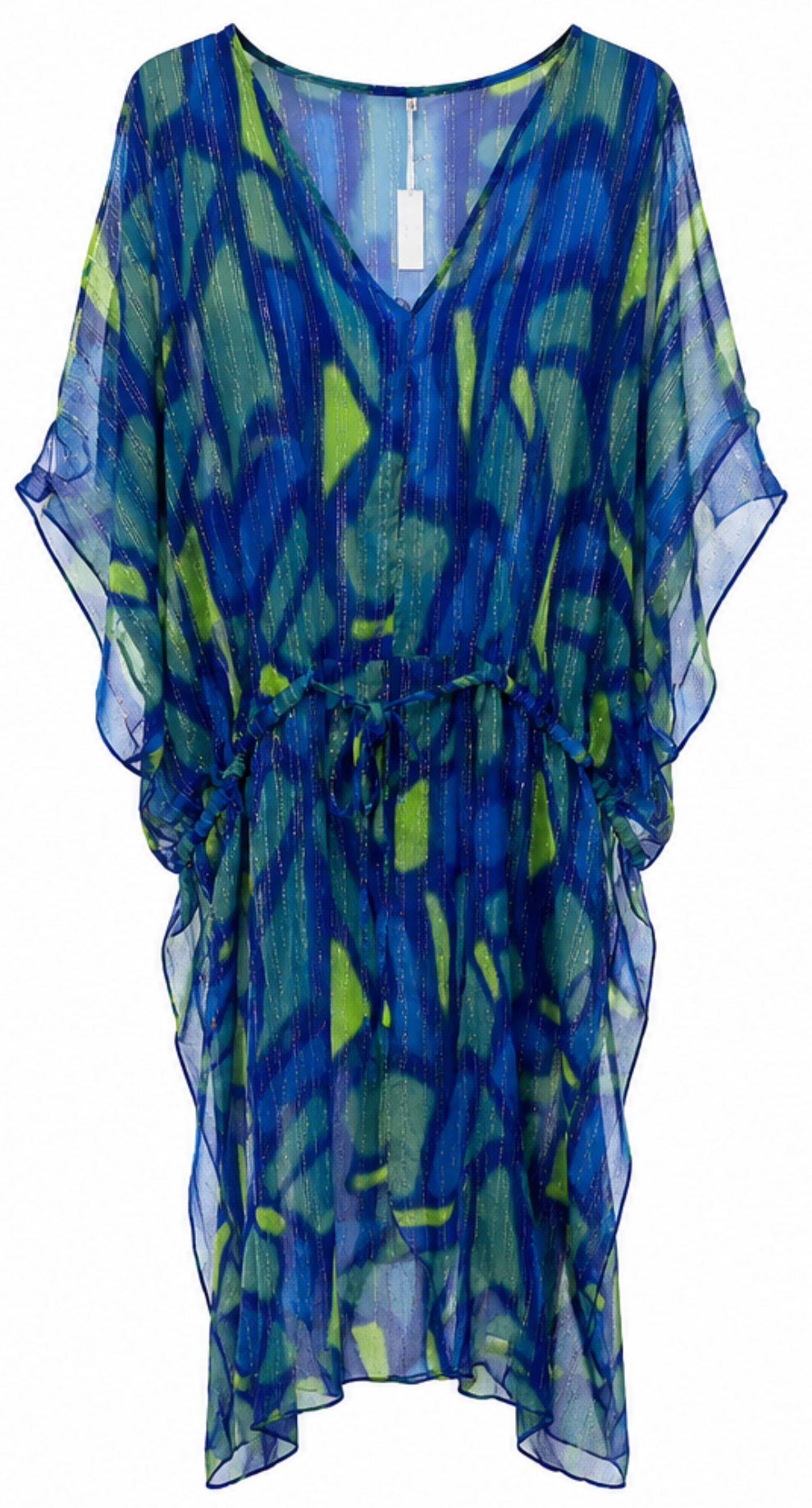 Vestido Kaftán Azul Océano