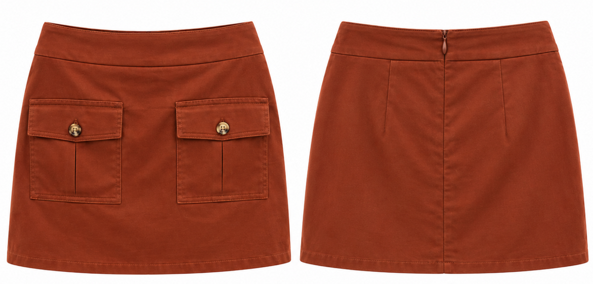 Falda Mini Teja Cargo