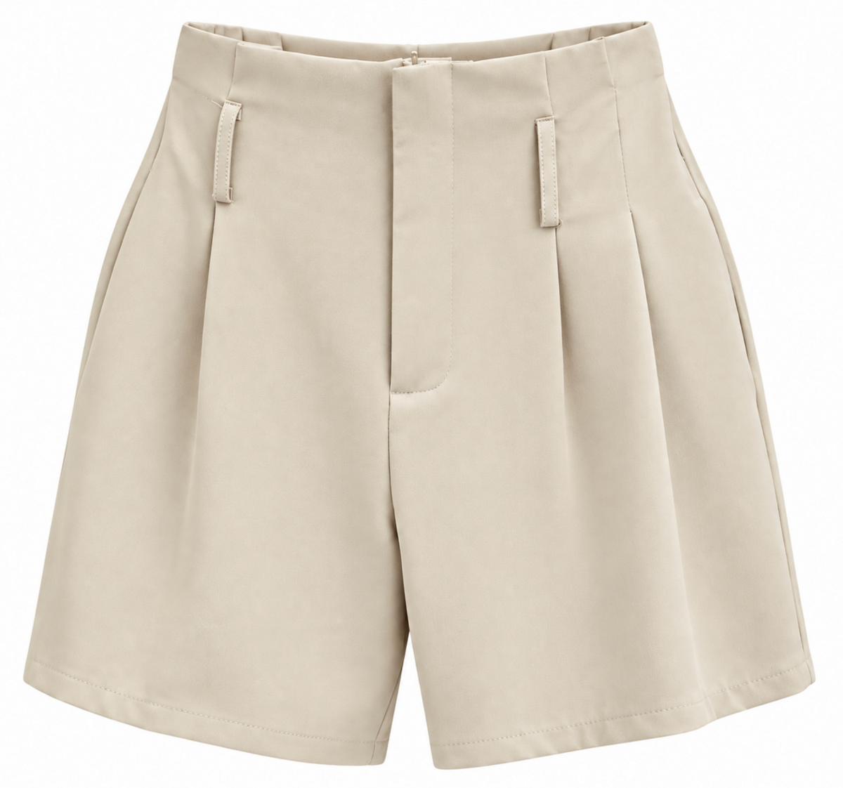 Short Sastre Beige de Tiro Alto