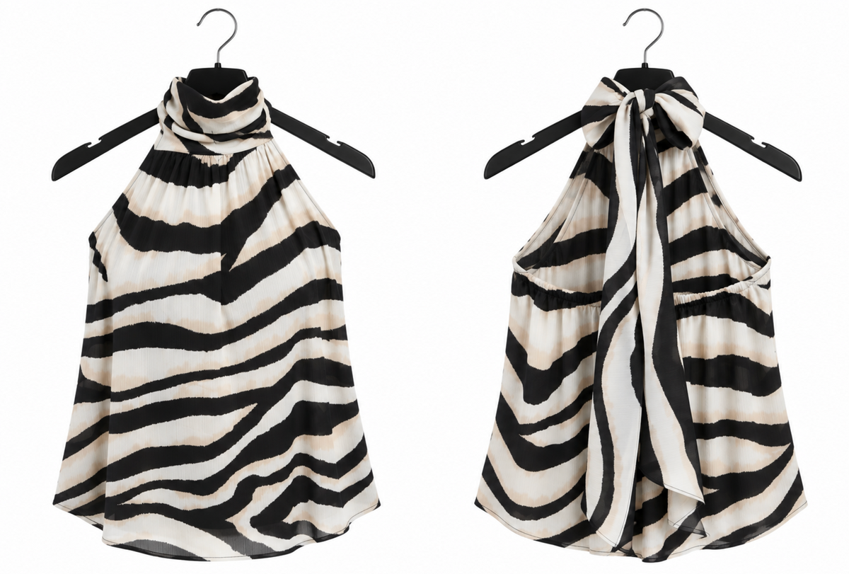 Top halter Cebra