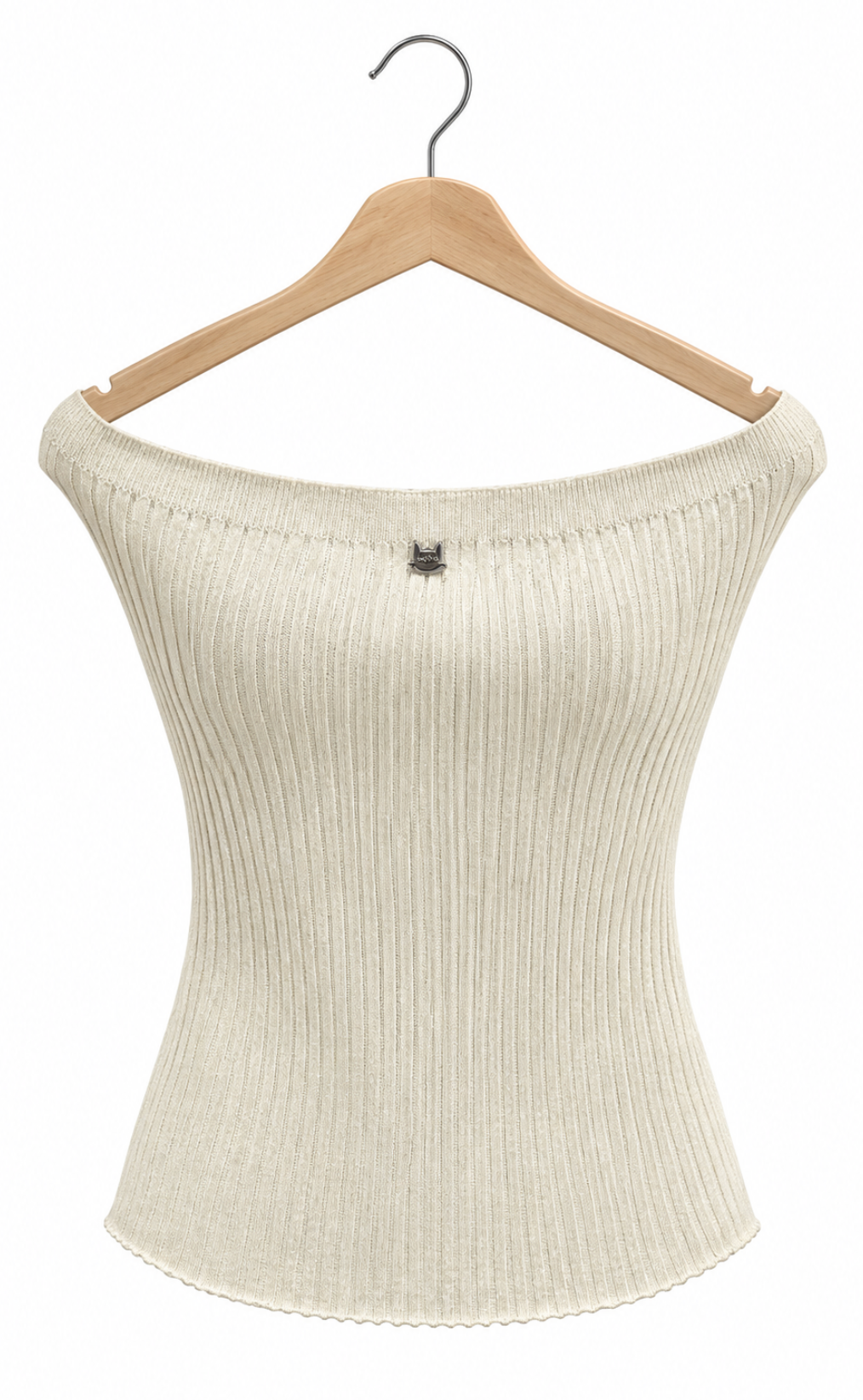 Top Lurex Cruzado Champagne