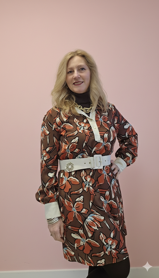 Vestido Camisero Estampado Floral