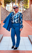 Cargar imagen en el visor de la galería, Pantalón Azul Cobalto – Moda Curvy Rinascimento