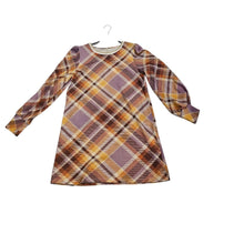 Cargar imagen en el visor de la galería, Vestido de Punto Geométrico Malva & Mostaza