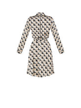 Cargar imagen en el visor de la galería, Vestido negro y beige logotipo Rinascimento