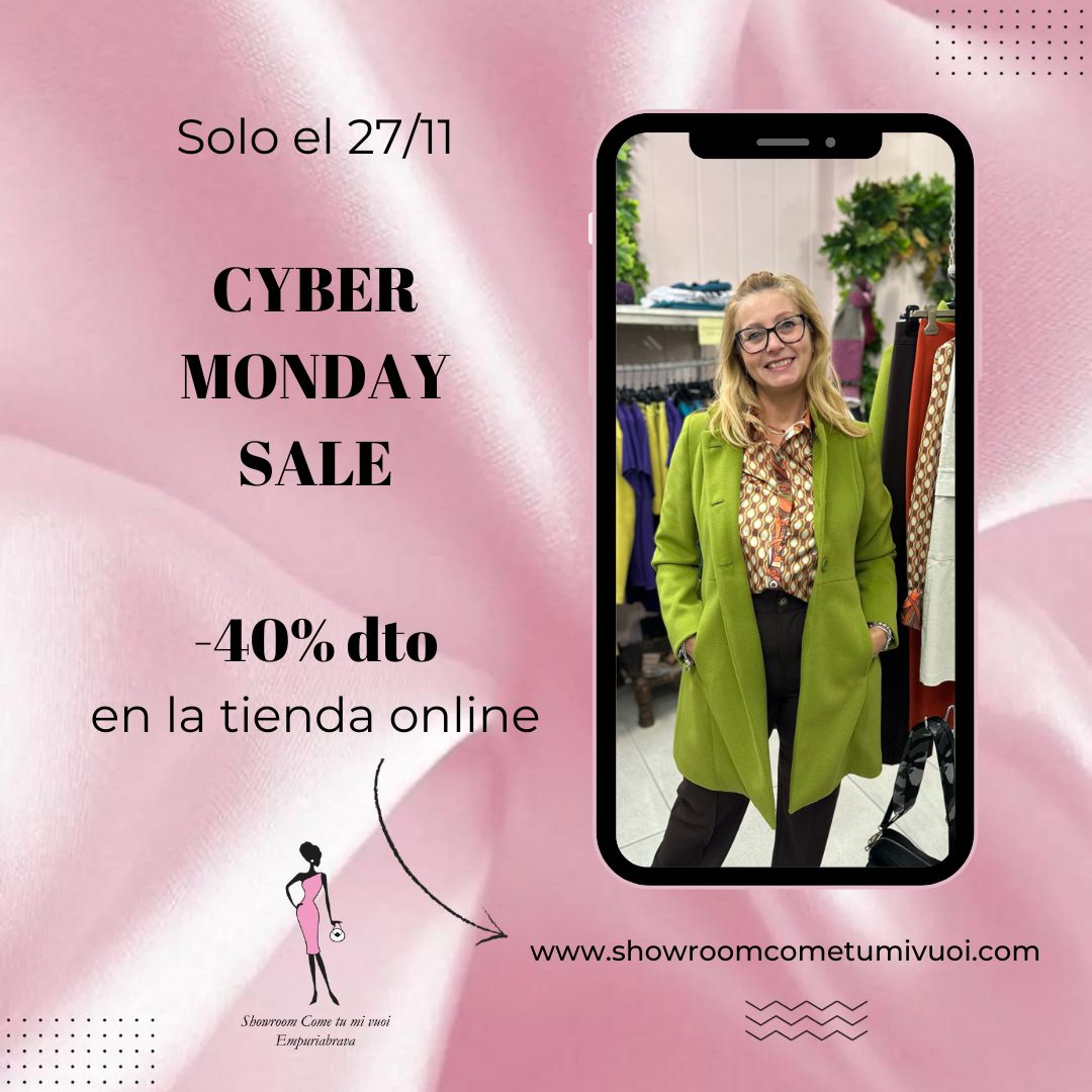 Cyber Monday en nuestra tienda online