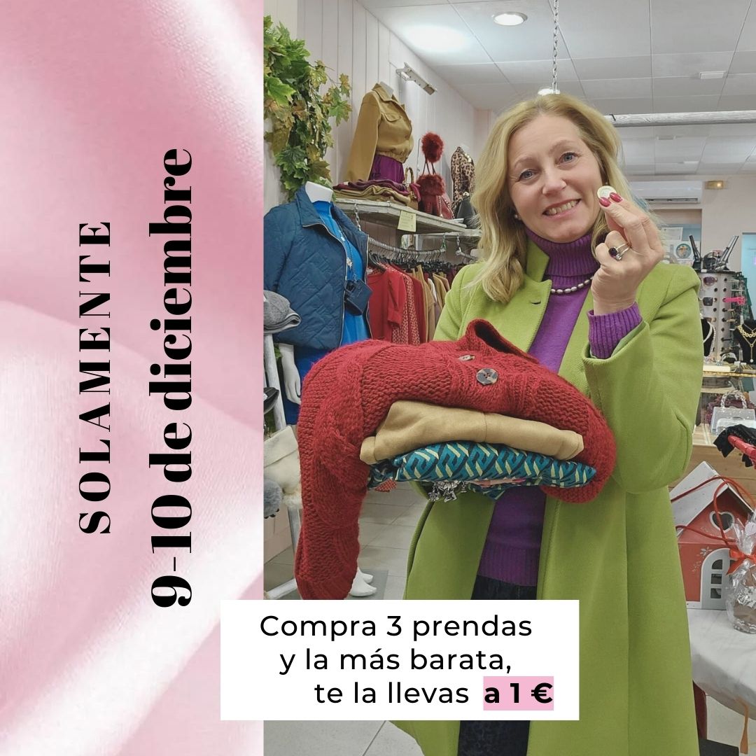 La tercera prenda, a un 1 euro