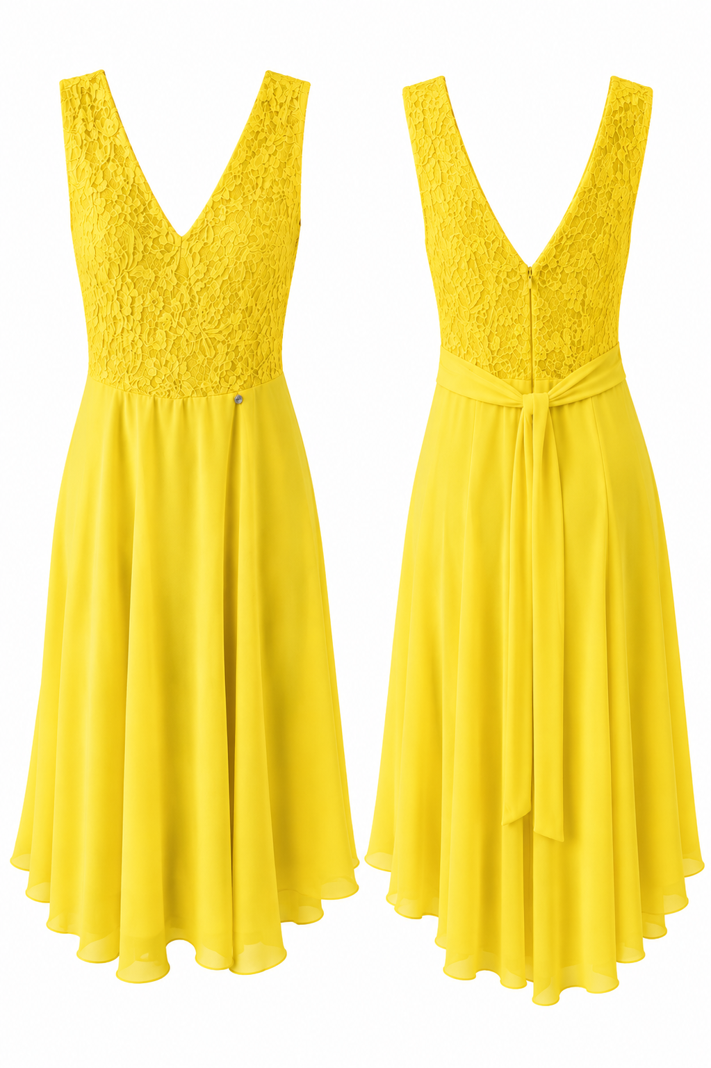 Vestido Rinascimento Amarillo encaje