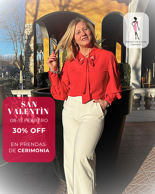 Pantalón Palazzo Blanco Rinascimento