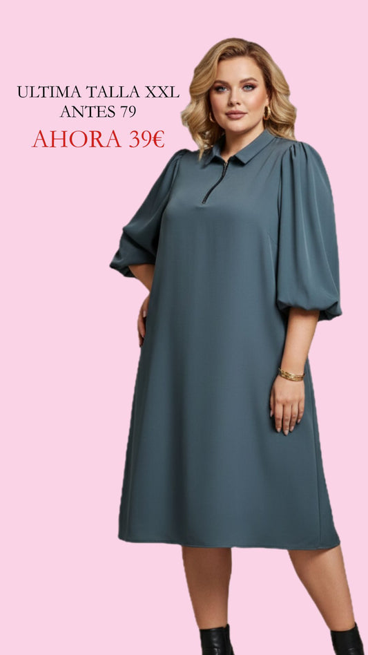 Vestido curvy mujer midi