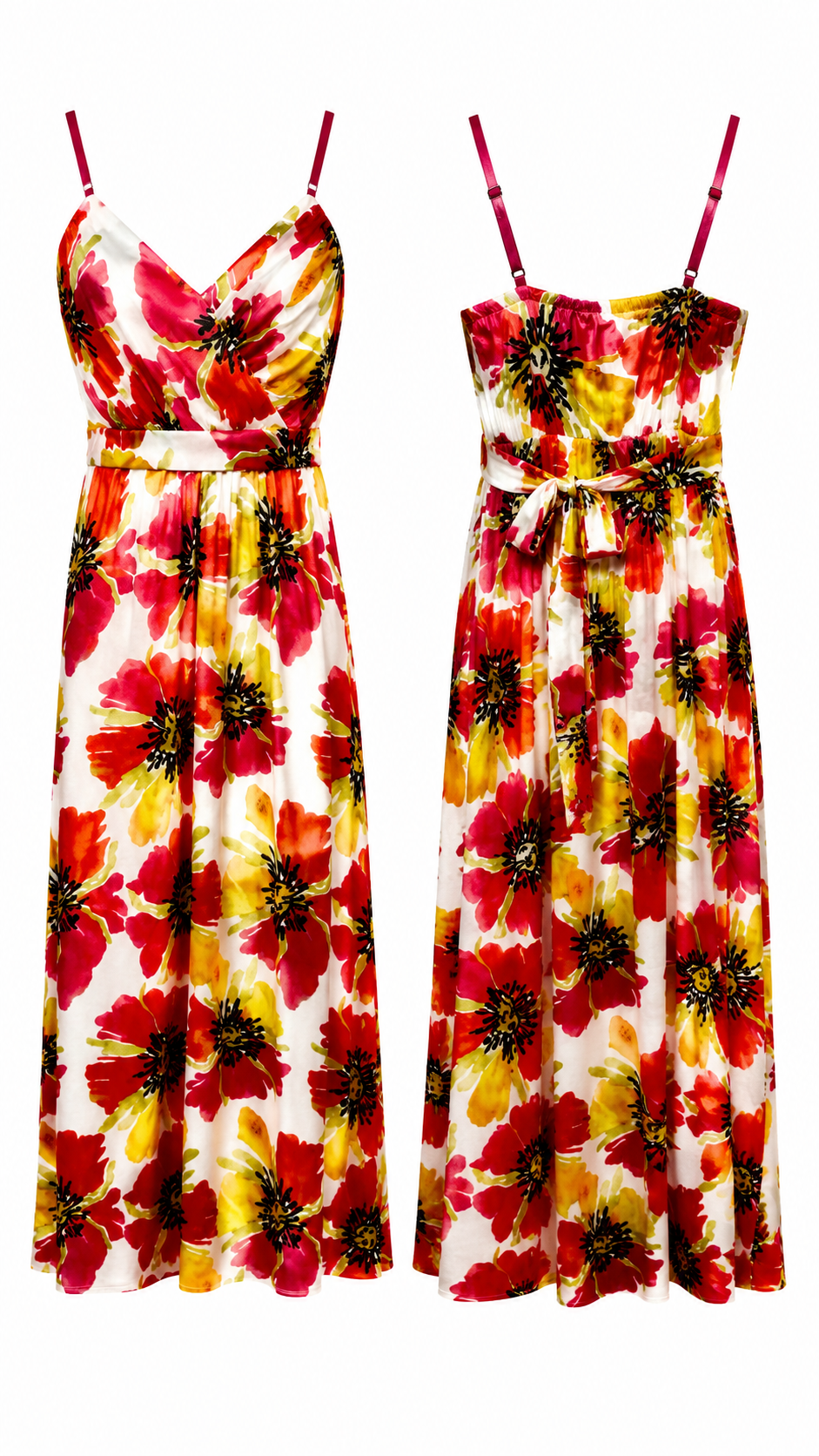 Vestido Largo Floral Multicolor