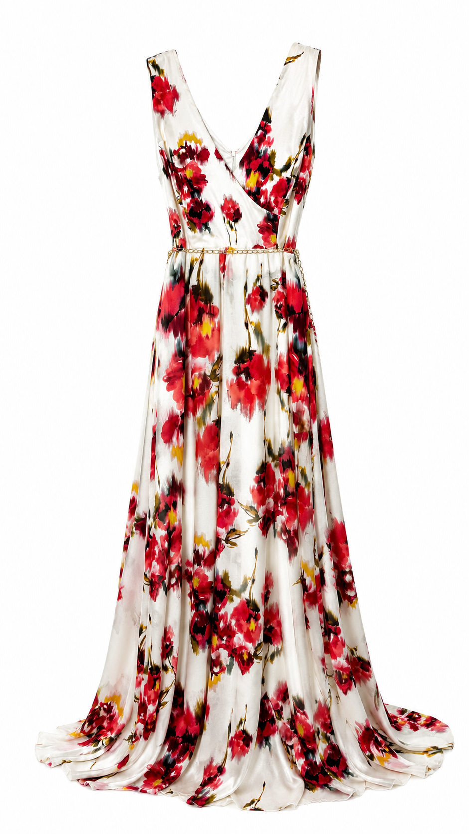 Vestido Largo Floral Scarlet Curve