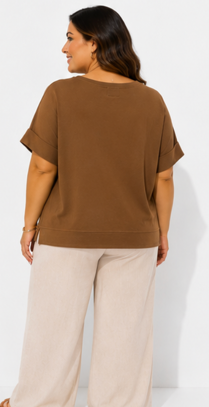 Camiseta Oversize Camel