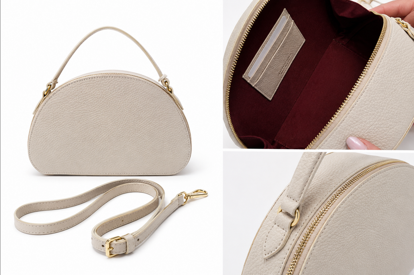 Bolso Verona Beige Nude – 100% Piel