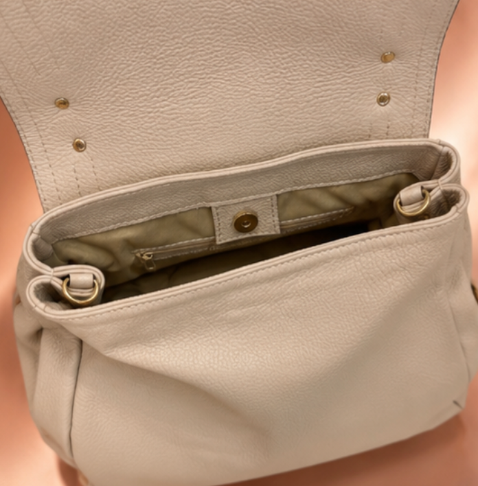 Bolso Elegance Nude 100% Piel