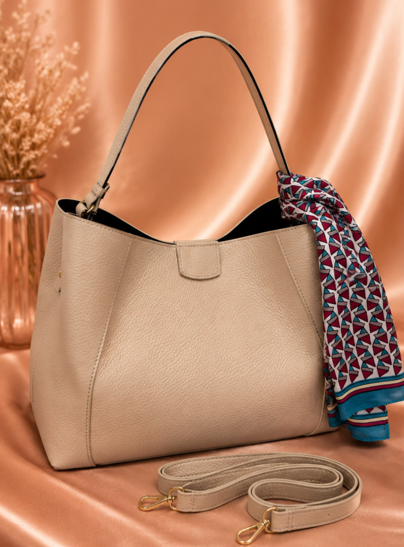 Bolso Étoile Leather Tote – Beige Nude