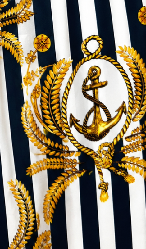 Pantalón Palazzo Navy Gold