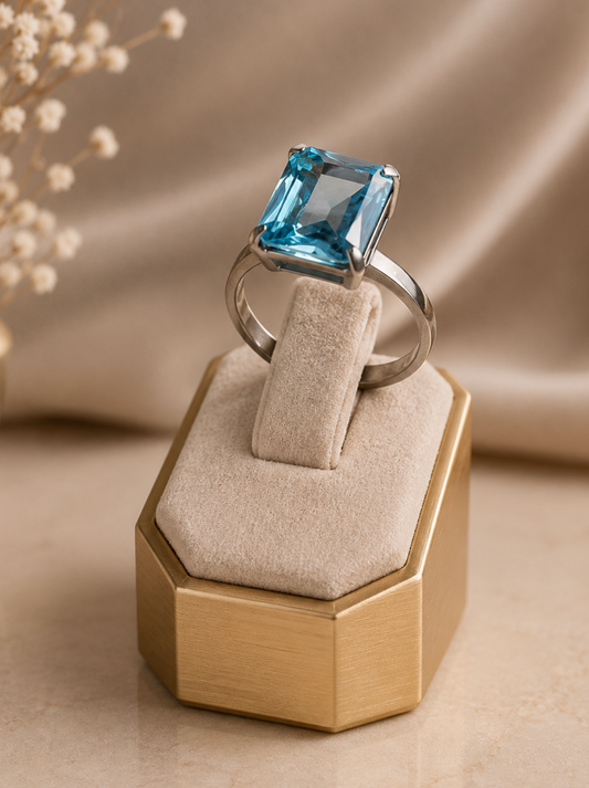 Anillo Blue Essence Swarovski