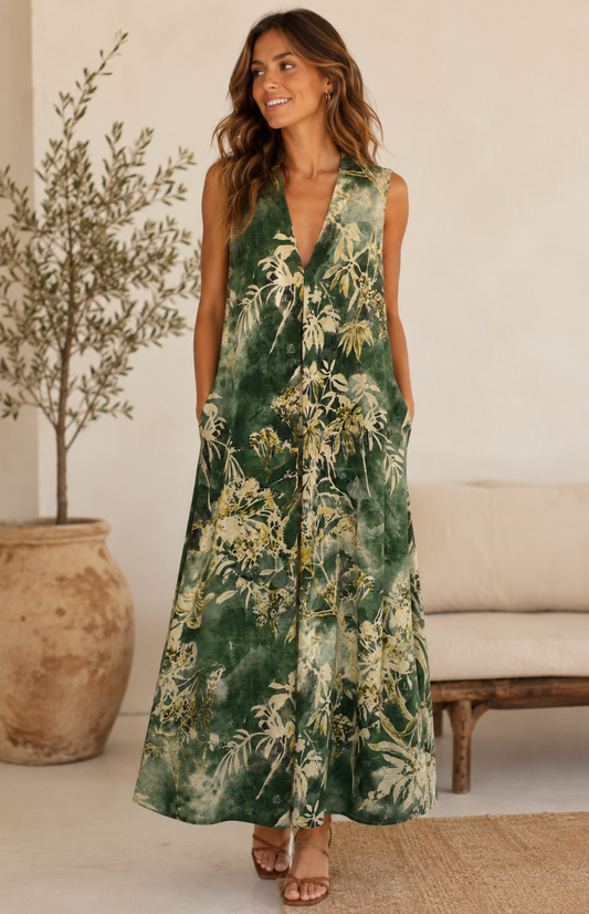 Vestido Selva Esmeralda
