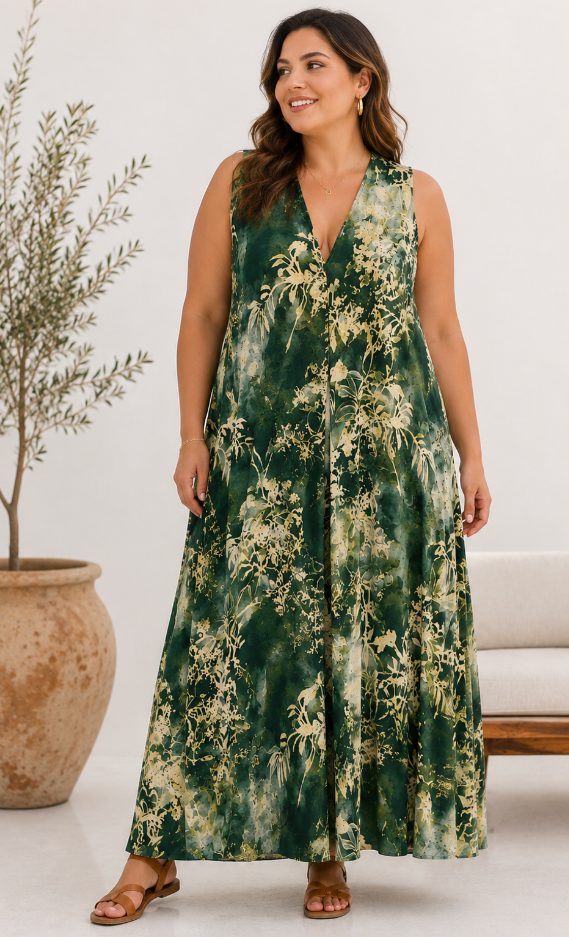 Vestido Selva Esmeralda