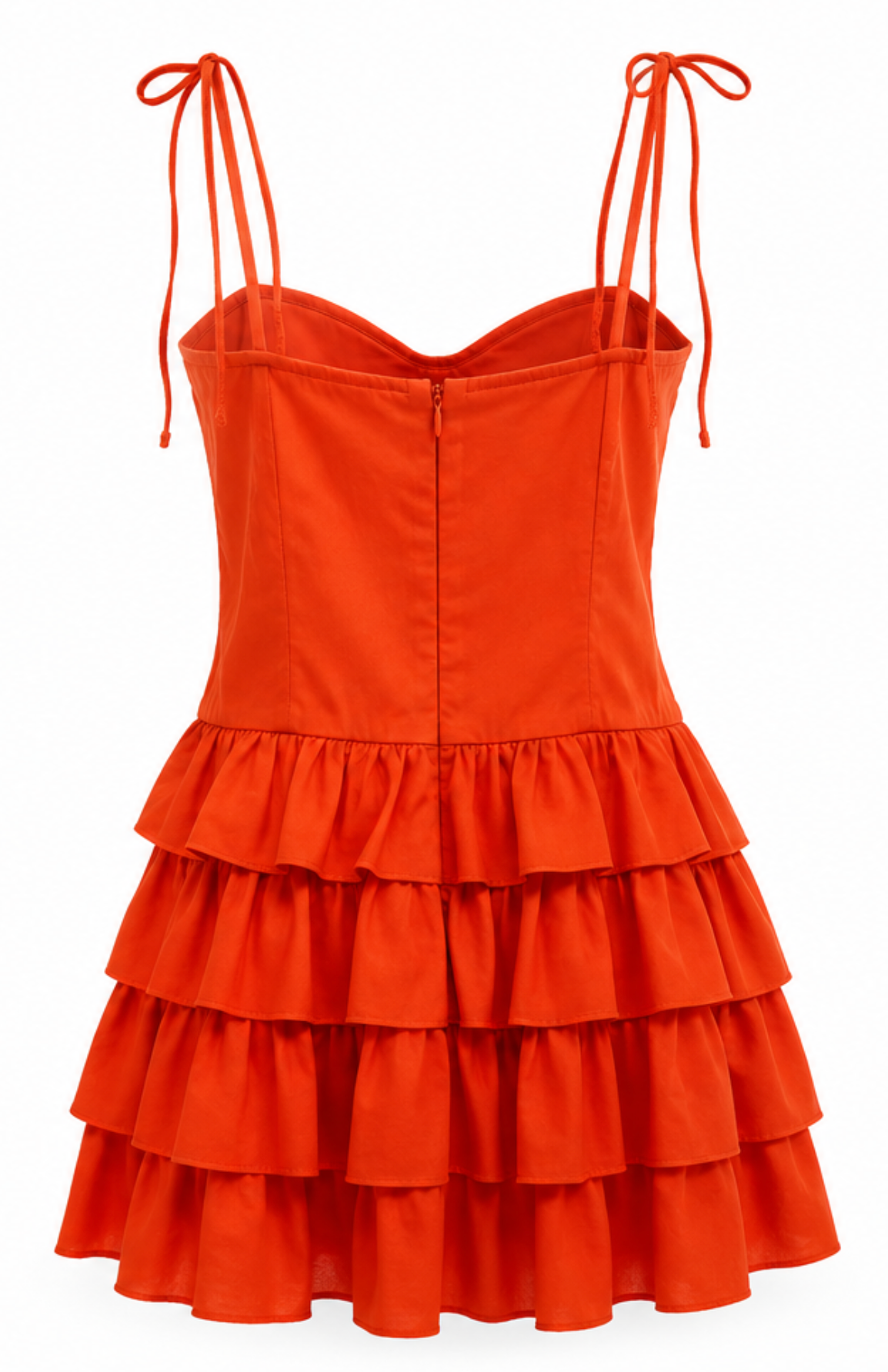 Vestido Volante Sunset Naranja