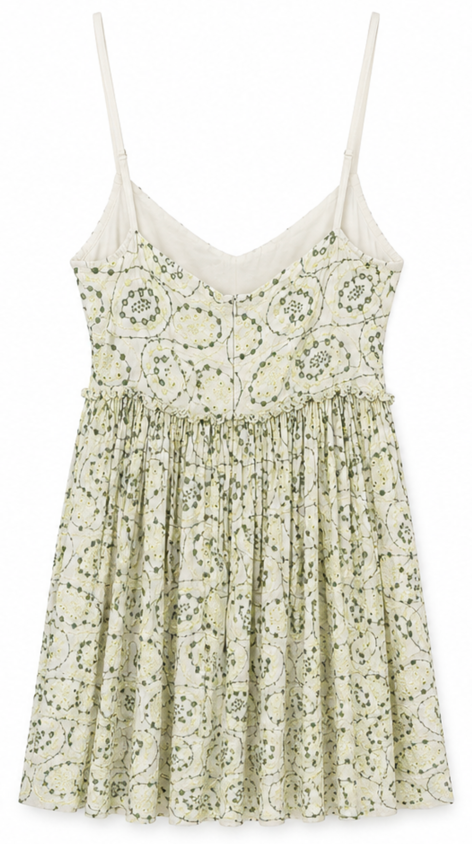 Vestido Bordado Verde Oliva