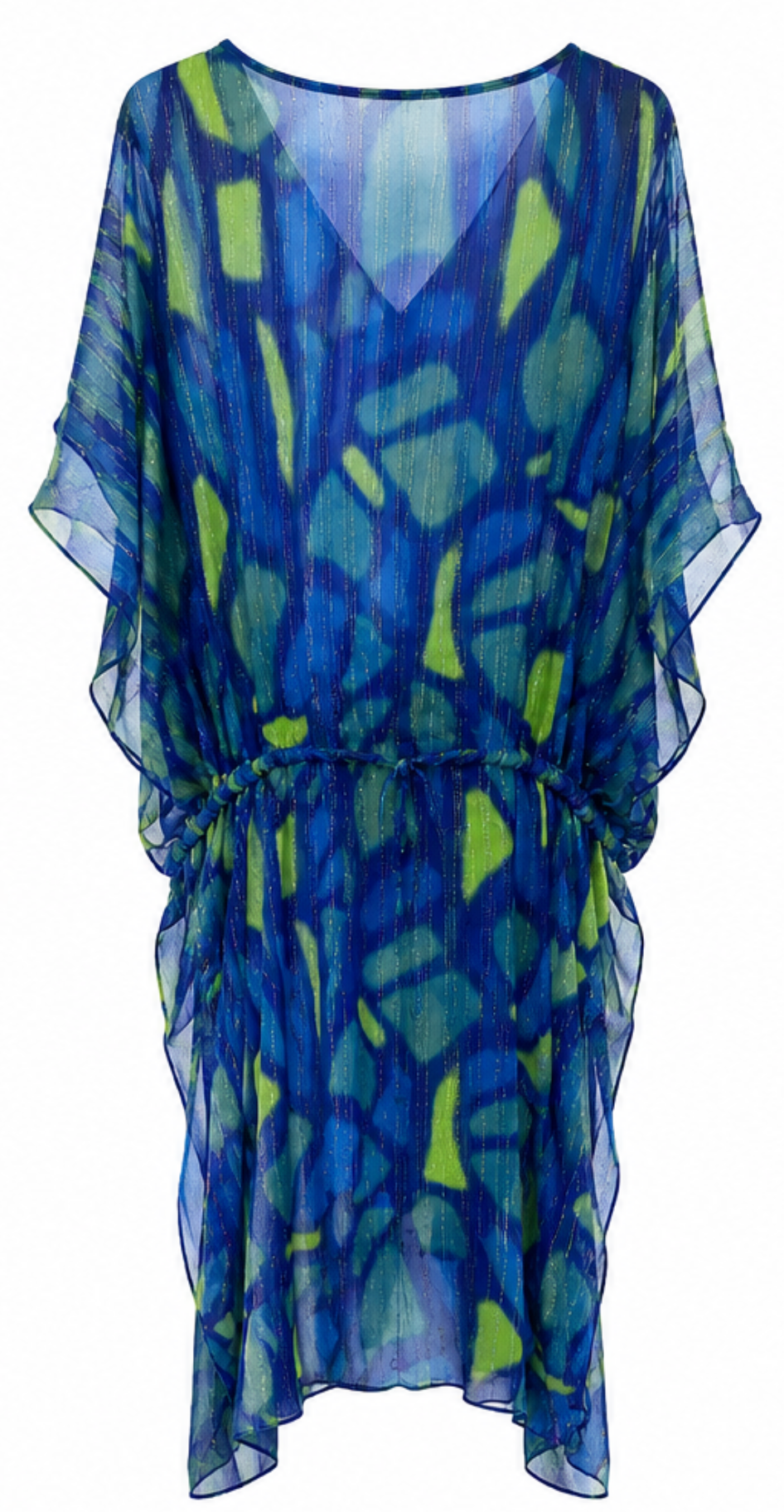 Vestido Kaftán Azul Océano