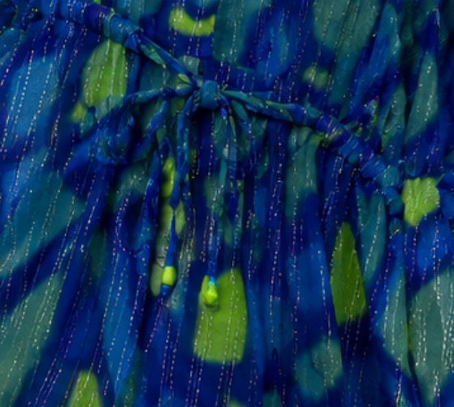 Vestido Kaftán Azul Océano