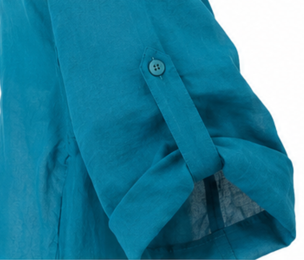 Vestido Camisero Fluido Turquesa