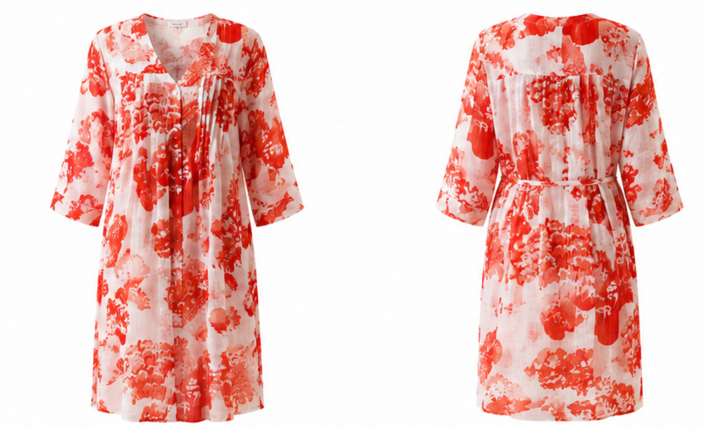 Vestido Camisero Lino Estampado