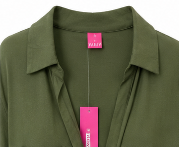 Vestido Camisero Oversize Caqui "Essence"