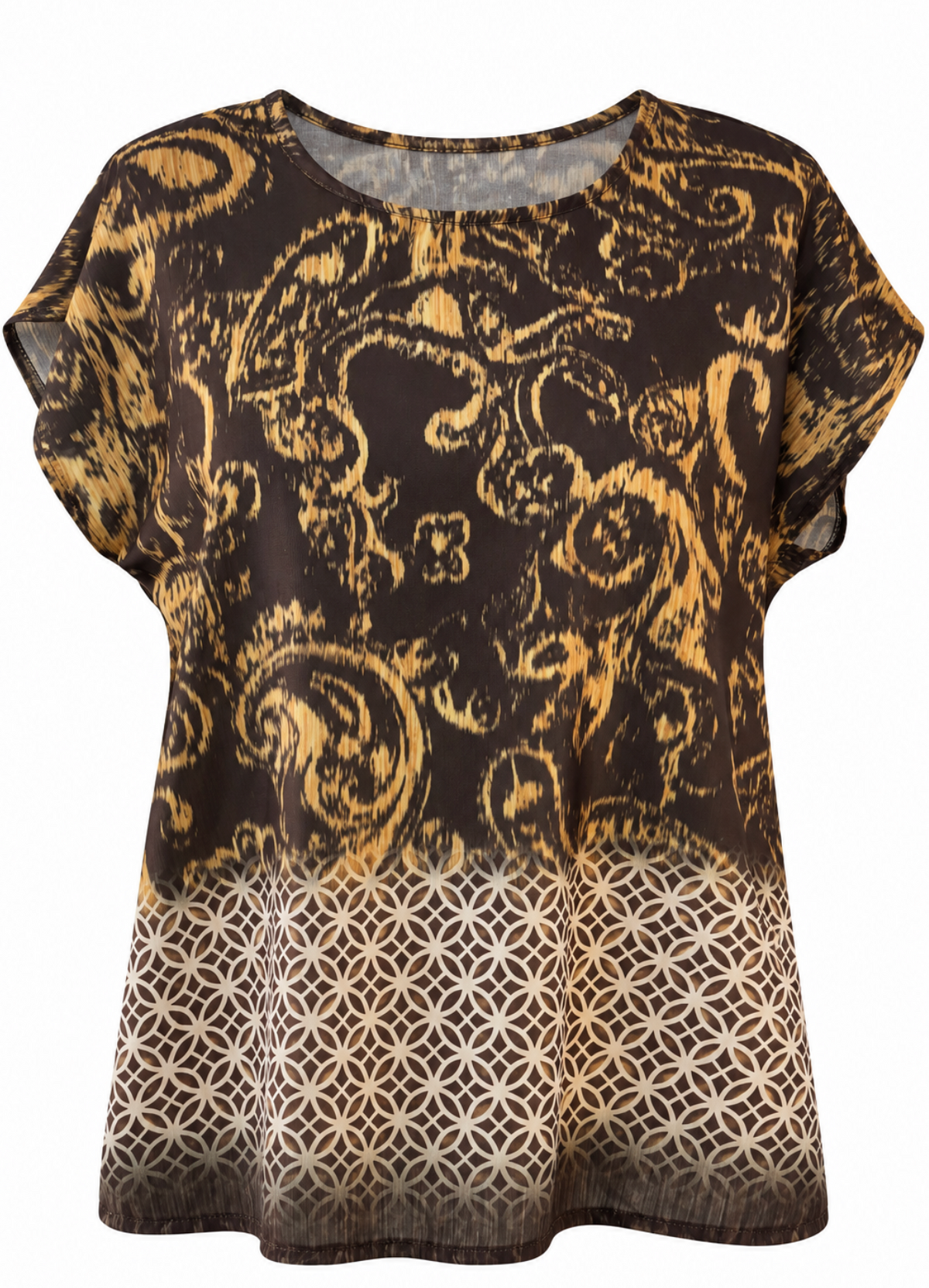 Blusa Reversible Estampada 2 en 1 con Lazada
