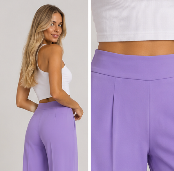 Pantalón Palazzo Lila