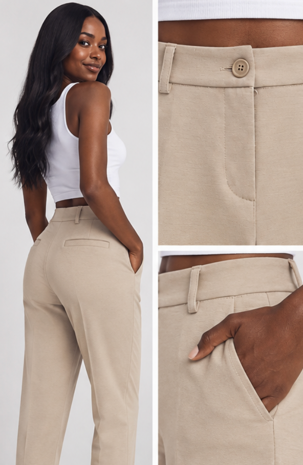 Pantalón Sastre Beige Essential