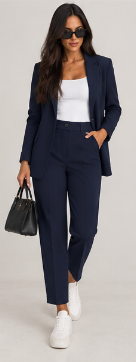 Pantalón Sastre Azul Marino Milano