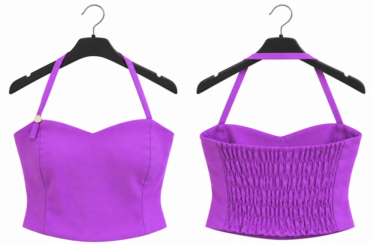 Top Lila Halter