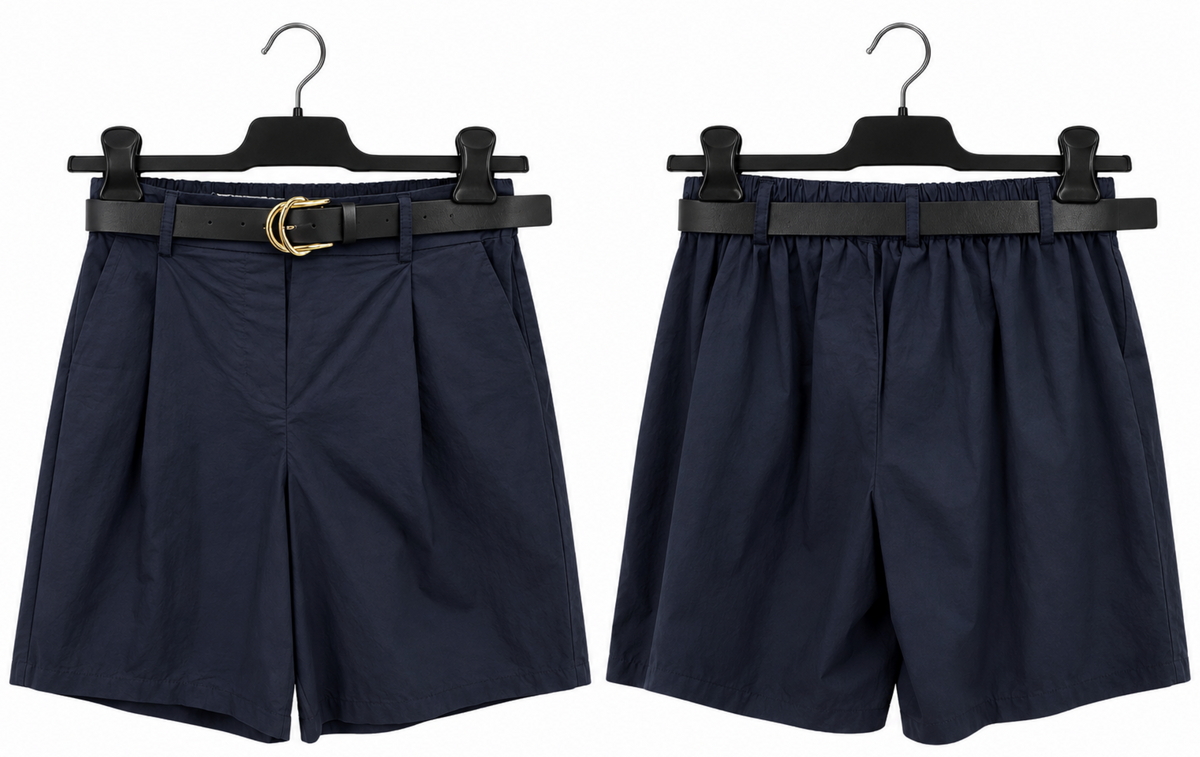 Bermuda Navy con Cinturón