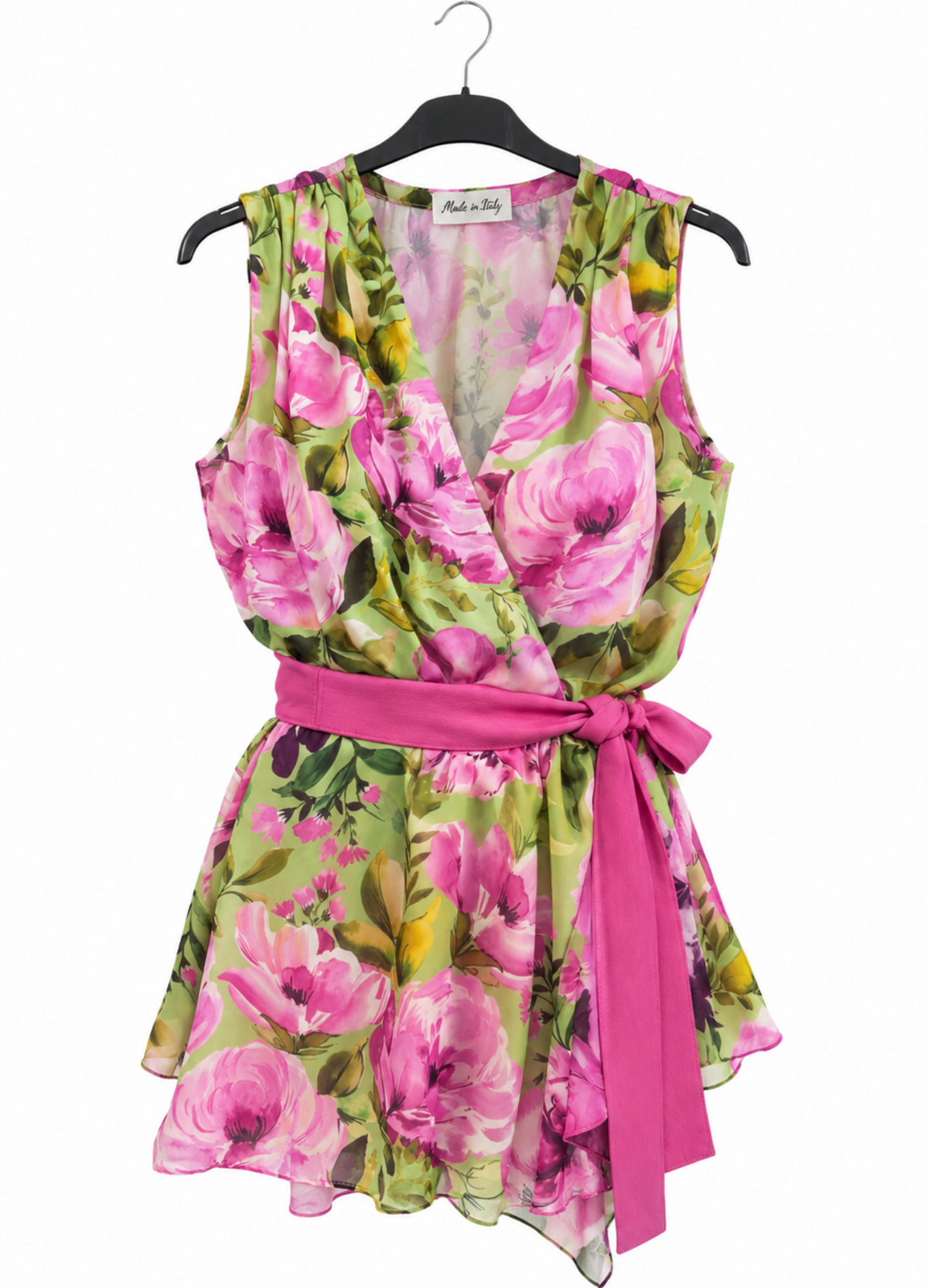 Blusa Floral Capri con Cinturón