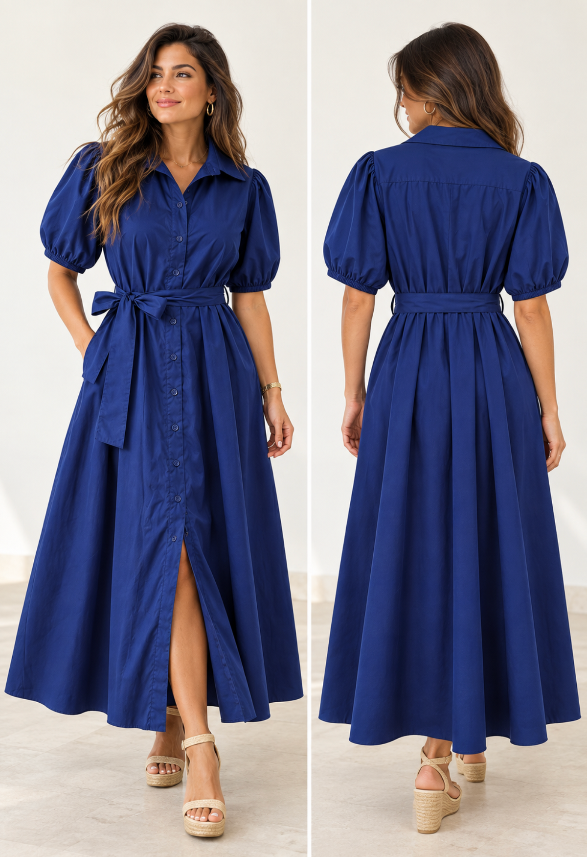 Vestido Camisero Royal