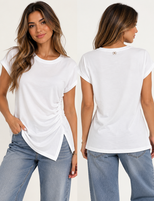 Camiseta Drapeada Alba