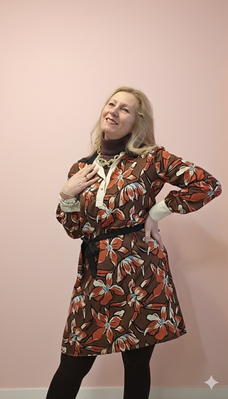 Vestido Camisero Estampado Floral