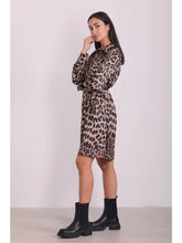 Cargar imagen en el visor de la galería, Vestido mujer corto estampato leopard
