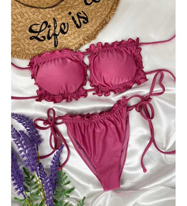 Bikini bandeau ajustable