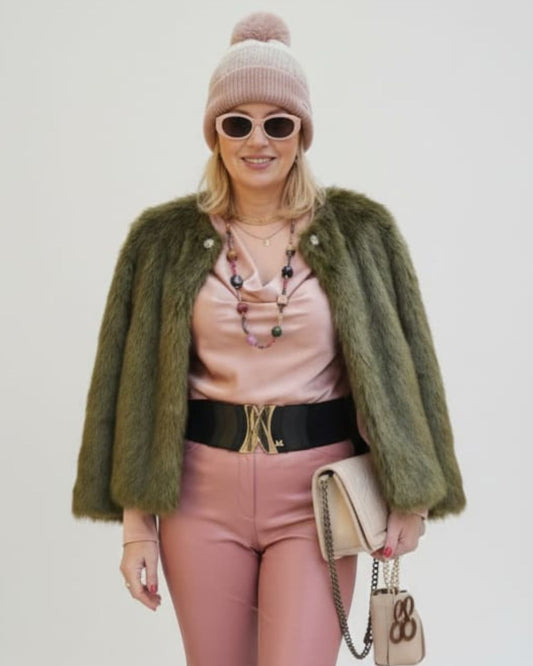 Abrigo de piel pelliccia