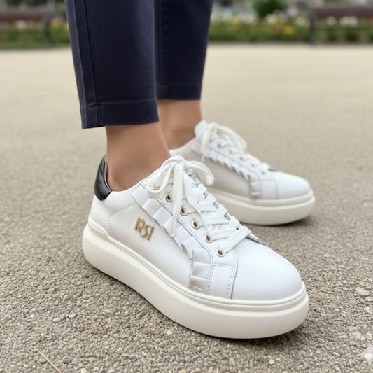 Bambas blanca con volantes