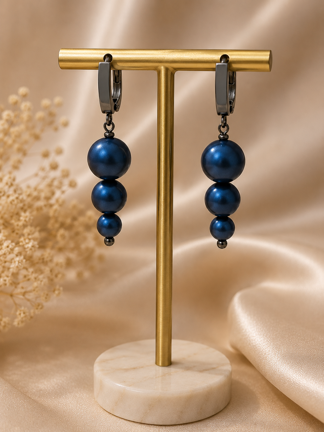 Pendientes Raquel Midnight Pearl | Alvisa & Co.