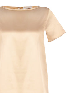 Camiseta de manga corta de satén