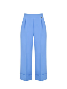 Pantalón cropped  azul claro